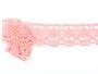 Cotton bobbin lace 75238, width 51 mm, light pink - 1/3