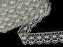 Linen bobbin lace 75238, width 51 mm, 100% linen natural - 1/4