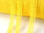 Cotton bobbin lace 75239, width 19 mm, yellow - 1/3