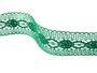 Cotton bobbin lace insert 75249, width 48 mm, light green - 1/4