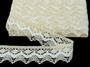 Cotton bobbin lace 75251, width 50 mm, ecru/white - 1/4