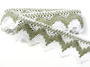Bobbin lace No. 75256 white/dark linen | 30 m - 1/4