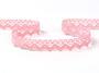 Cotton bobbin lace 75259, width 17 mm, pink - 1/5