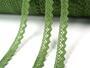 Cotton bobbin lace 75259, width 17 mm, green olive - 1/4