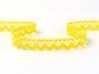 Cotton bobbin lace 75259, width 17 mm, yellow - 1/5
