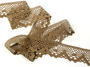 Bobbin lace No. 75261 dark beige | 30 m - 1/5