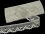 Cotton bobbin lace 75261, width 40 mm, ivory - 1/5