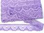 Cotton bobbin lace 75261, width 40 mm, purple III - 1/5