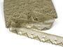 Linen bobbin lace 75261, width 40 mm, 100% linen natural - 1/5