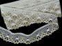 Linen bobbin lace 75261, width 40 mm, 100% linen bleached/natural - 1/4