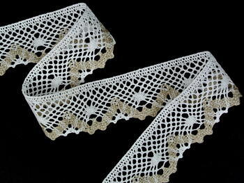Bobbin lace No. 75261 bleached linen/natural | 30 m - 1