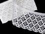 Cotton bobbin lace 75289, width 120 mm, white - 1/3