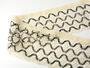 Cotton bobbin lace 75289, width 120 mm, ecru/light brown/dark brown - 1/4
