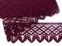 Cotton bobbin lace 75293, width 68 mm, violet - 1/4