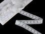 Cotton bobbin lace insert 75305, width 18 mm, white - 1/5