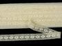 Cotton bobbin lace insert 75305, width 18 mm, ecru - 1/4