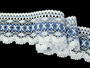 Bobbin lace No. 75335 white/sky blue | 30 m - 1/5