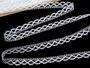 Cotton bobbin lace 75353, width 15 mm, white - 1/3