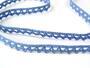 Cotton bobbin lace 75361, width 9 mm, sky blue - 1/3