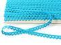 Cotton bobbin lace 75361, width 9 mm, turquoise - 1/3
