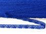 Cotton bobbin lace 75395, width 16 mm, royal blue - 1/4