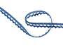 Cotton bobbin lace 75397, width 9 mm, ocean blue - 1/3