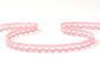 Cotton bobbin lace 75397, width 9 mm, pink - 1/4