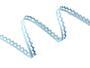 Cotton bobbin lace 75397, width 9 mm, pale blue - 1/4