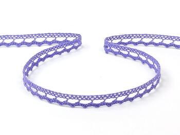 Cotton bobbin lace 75397, width 9 mm, purple II - 1