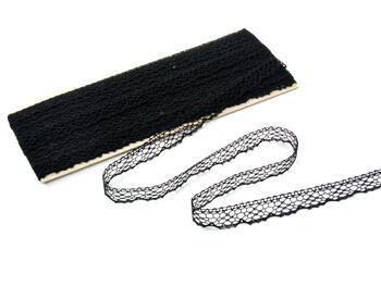 Bobbin lace No. 75413 black | 30 m - 1