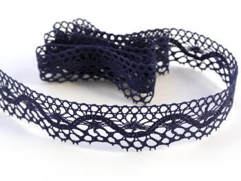 Bobbin lace No. 75416 dark blue | 30 m - 1