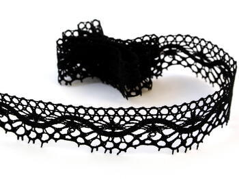 Bobbin lace No. 75416 black | 30 m