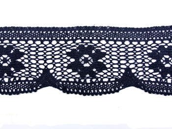 Bobbin lace No. 75419 black | 30 m - 1