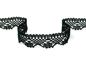 Bobbin lace No. 75423 black | 30 m - 1