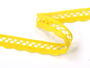 Cotton bobbin lace 75428, width 18 mm, yellow - 1/3