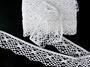 Cotton bobbin lace 75430, width 66 mm, white - 1/4