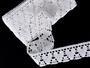 Cotton bobbin lace 75438, width 50 mm, white - 1/4