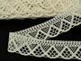 Cotton bobbin lace 75453, width 40 mm, ecru - 1/4