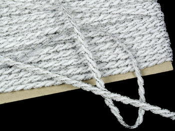 Bobbin lace No. 75481 white/silver | 30 m - 1