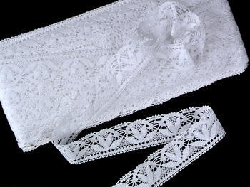Bobbin lace No. 75497 white merce.| 30 m - 1