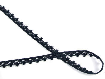 Bobbin lace No. 75535 black | 30 m - 1