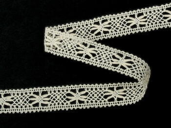 Cotton bobbin lace 75620, width 17 mm, ecru - 1