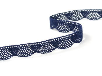 Bobbin lace No. 75629 dark blue | 30 m - 1