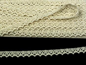 Cotton bobbin lace 75633, width 10 mm, ecru - 1