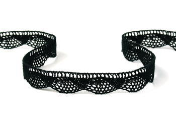 Bobbin lace No. 75629 black | 30 m - 1
