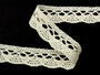 Cotton bobbin lace 75642, width 29 mm, ecru - 1/4