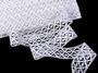 Cotton bobbin lace insert 75174, width 29 mm, white - 1/4