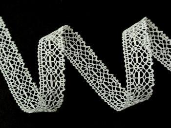 Cotton bobbin lace 81032, width 16 mm, ivory - 1