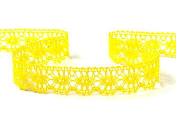 Bobbin lace No. 81050 yellow | 30 m - 1