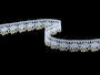 Bobbin lace No. 81050 white/gold | 30 m - 1/5
